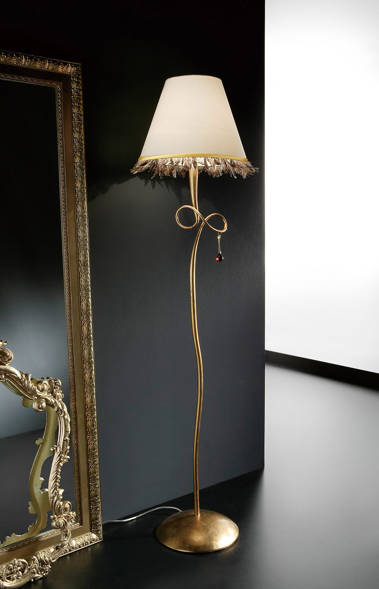 Paola Floor Lamps Mantra Shaded Floor Lamps